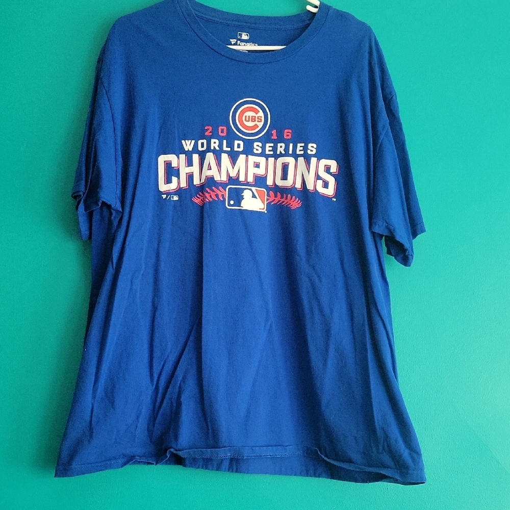 Fanatics Cubs Blue Cotton T-Shirt